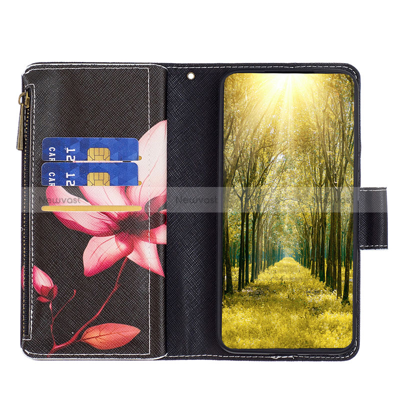 Leather Case Stands Fashionable Pattern Flip Cover Holder B04F for Xiaomi Redmi K50 Ultra 5G