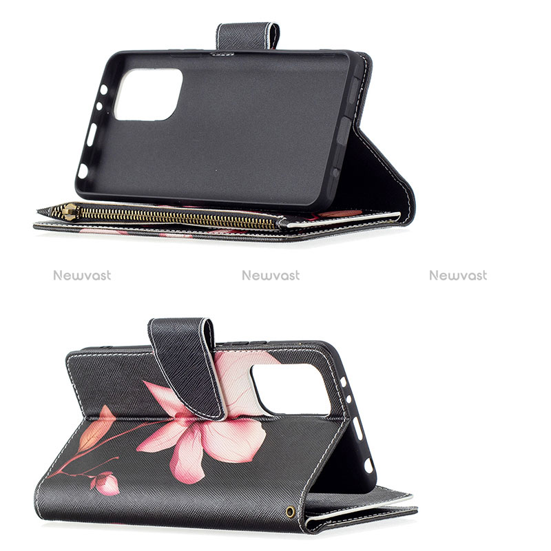 Leather Case Stands Fashionable Pattern Flip Cover Holder B04F for Xiaomi Redmi Note 10 Pro 4G