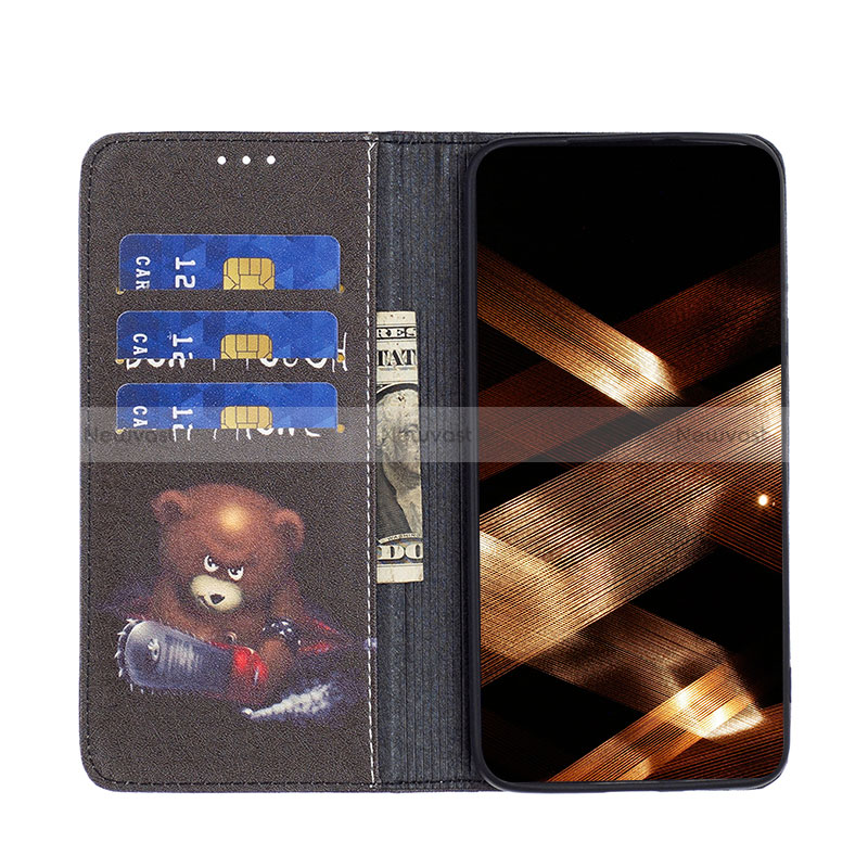 Leather Case Stands Fashionable Pattern Flip Cover Holder B05F for Nokia G21