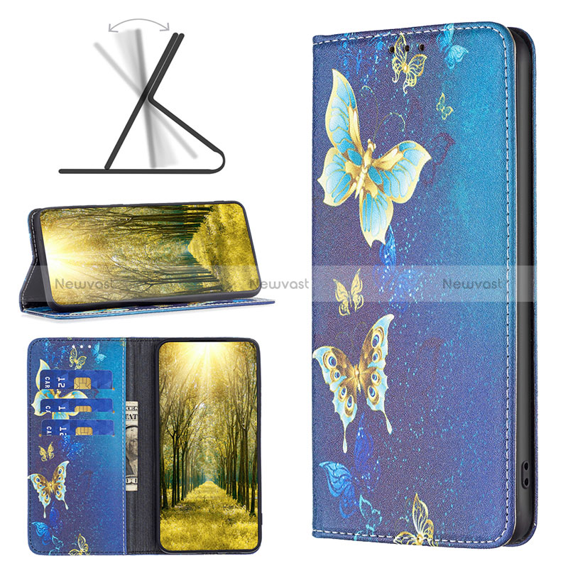 Leather Case Stands Fashionable Pattern Flip Cover Holder B05F for Xiaomi Poco X4 Pro 5G