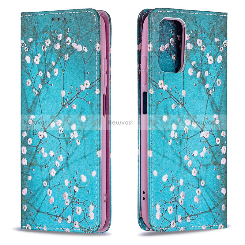 Leather Case Stands Fashionable Pattern Flip Cover Holder B05F for Xiaomi Redmi Note 10 4G