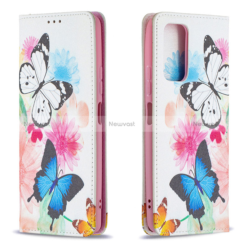 Leather Case Stands Fashionable Pattern Flip Cover Holder B05F for Xiaomi Redmi Note 10 Pro 4G