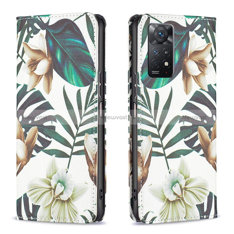Leather Case Stands Fashionable Pattern Flip Cover Holder B05F for Xiaomi Redmi Note 11 Pro 5G