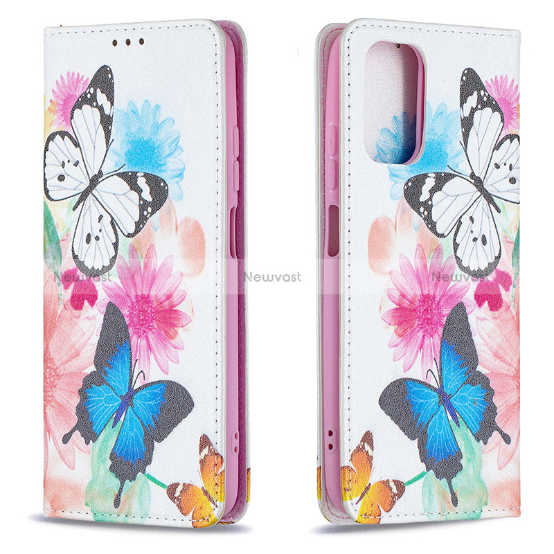 Leather Case Stands Fashionable Pattern Flip Cover Holder B05F for Xiaomi Redmi Note 11 SE India 4G Colorful