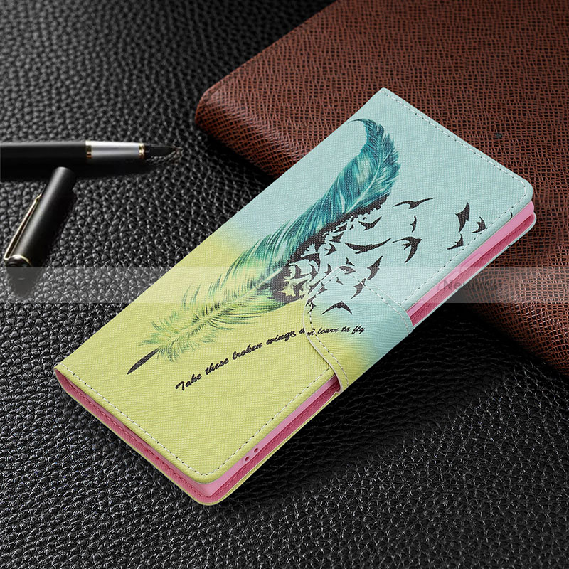 Leather Case Stands Fashionable Pattern Flip Cover Holder B09F for Samsung Galaxy S24 Ultra 5G