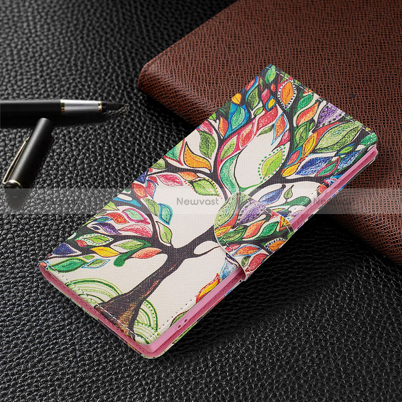 Leather Case Stands Fashionable Pattern Flip Cover Holder B09F for Samsung Galaxy S24 Ultra 5G