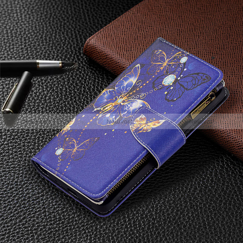 Leather Case Stands Fashionable Pattern Flip Cover Holder BF3 for Xiaomi Redmi Note 10 Pro 4G