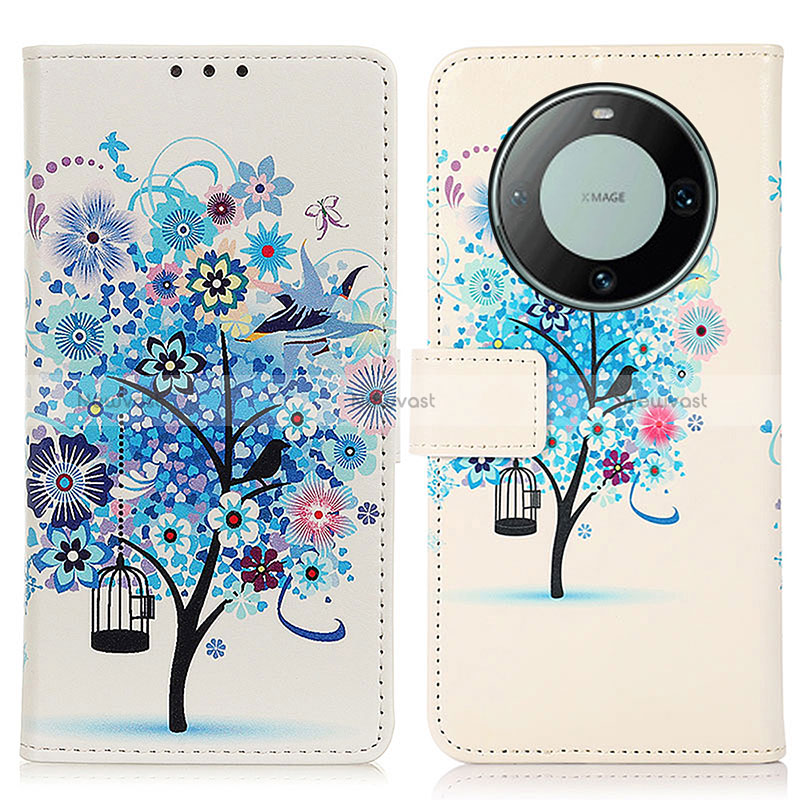 Leather Case Stands Fashionable Pattern Flip Cover Holder D02Y for Huawei Mate 60