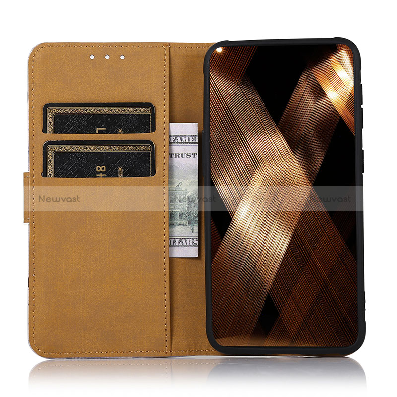 Leather Case Stands Fashionable Pattern Flip Cover Holder D02Y for Motorola Moto Edge 40 5G