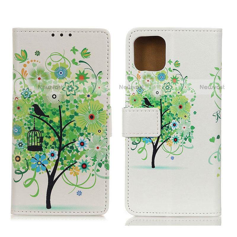 Leather Case Stands Fashionable Pattern Flip Cover Holder D02Y for Motorola Moto Edge S 5G