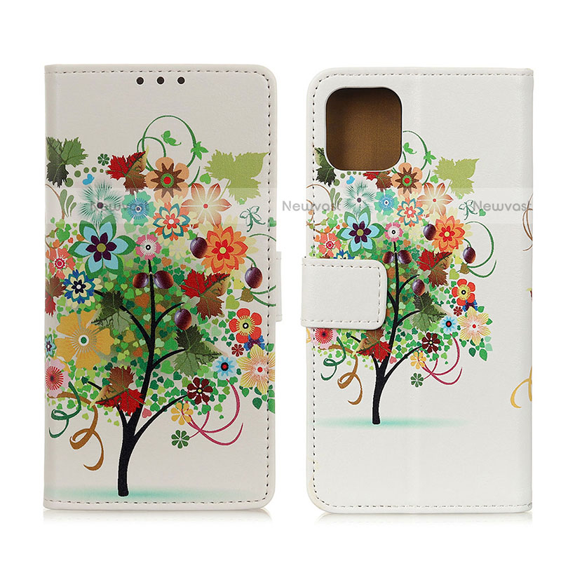 Leather Case Stands Fashionable Pattern Flip Cover Holder D02Y for Motorola Moto Edge S 5G