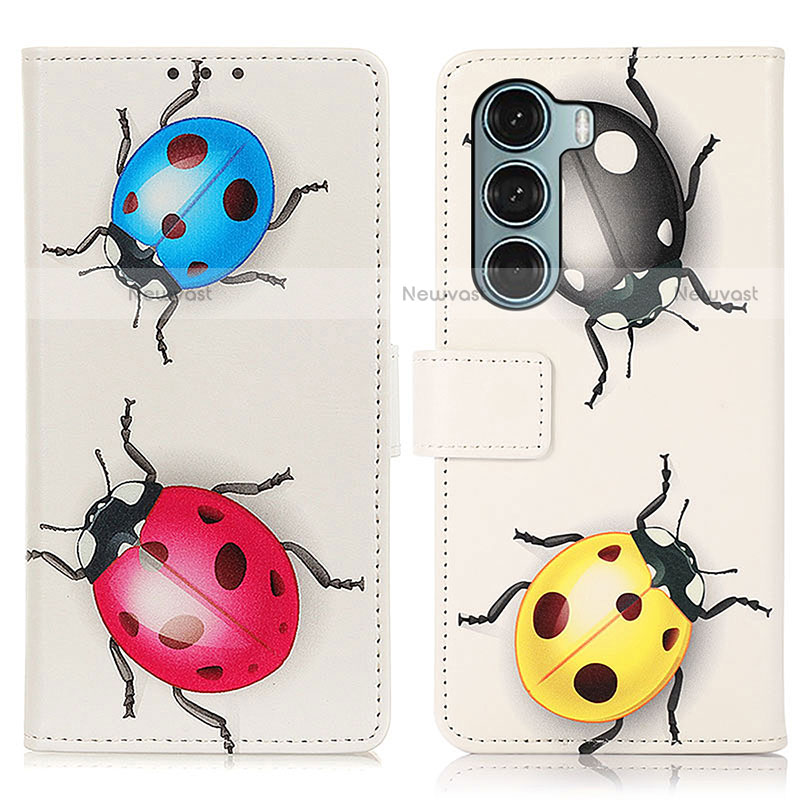 Leather Case Stands Fashionable Pattern Flip Cover Holder D02Y for Motorola Moto Edge S30 5G Mixed