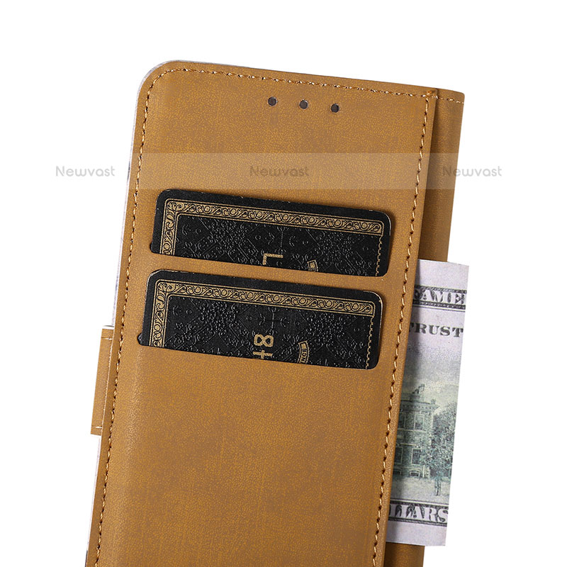 Leather Case Stands Fashionable Pattern Flip Cover Holder D02Y for Samsung Galaxy S21 5G