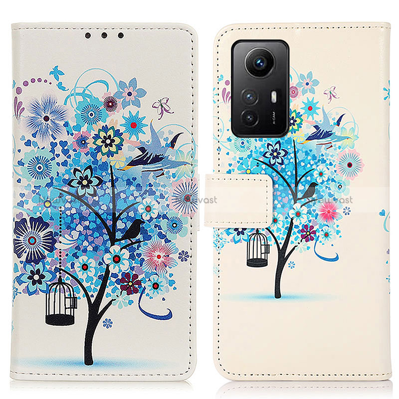 Leather Case Stands Fashionable Pattern Flip Cover Holder D02Y for Xiaomi Redmi Note 12S