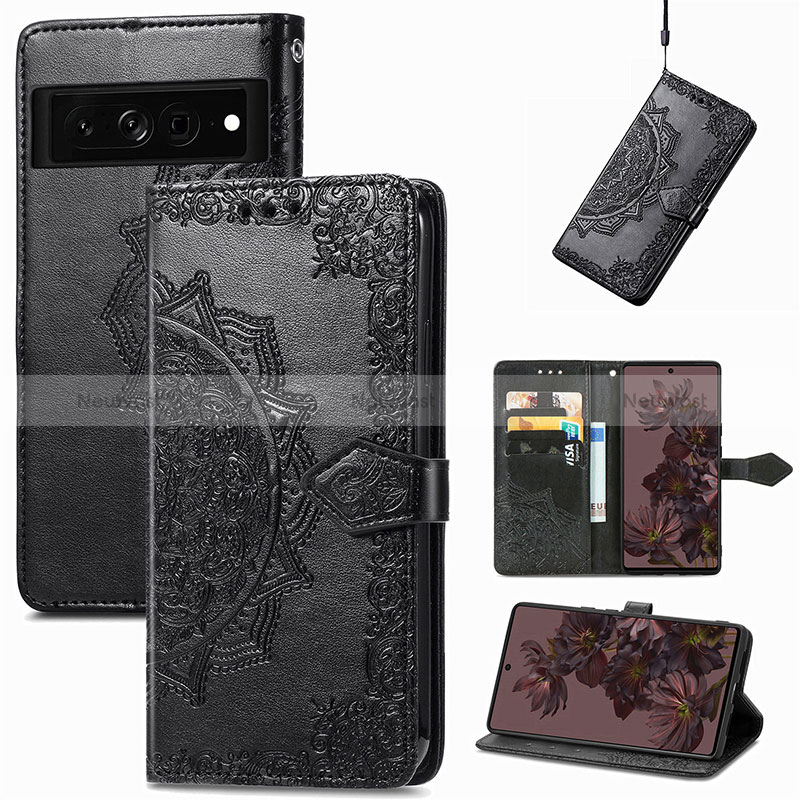 Leather Case Stands Fashionable Pattern Flip Cover Holder for Google Pixel 7 Pro 5G