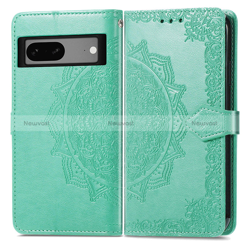 Leather Case Stands Fashionable Pattern Flip Cover Holder for Google Pixel 7a 5G