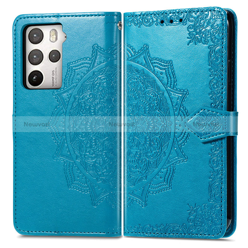 Leather Case Stands Fashionable Pattern Flip Cover Holder for HTC U23 5G