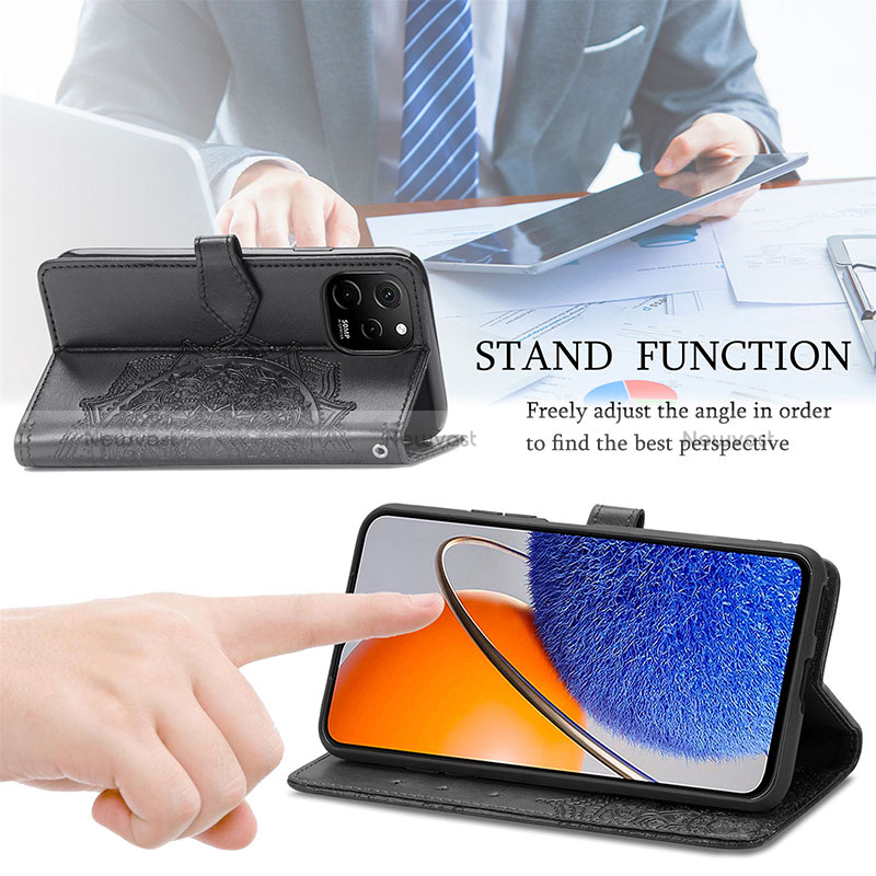 Leather Case Stands Fashionable Pattern Flip Cover Holder for Huawei Enjoy 50z