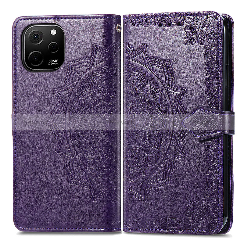 Leather Case Stands Fashionable Pattern Flip Cover Holder for Huawei Enjoy 50z