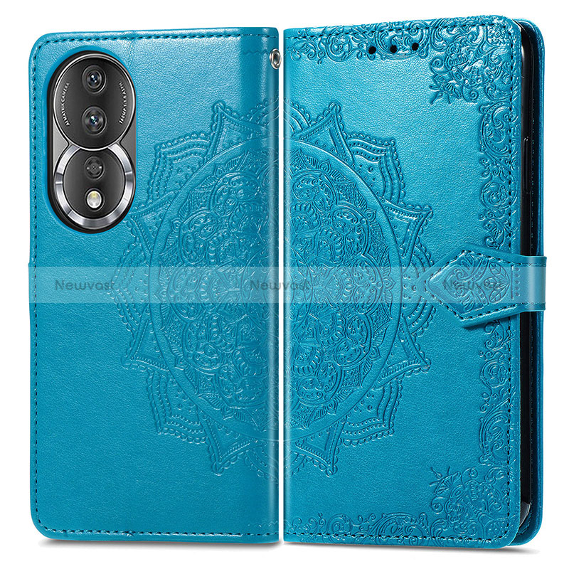 Leather Case Stands Fashionable Pattern Flip Cover Holder for Huawei Honor 80 5G