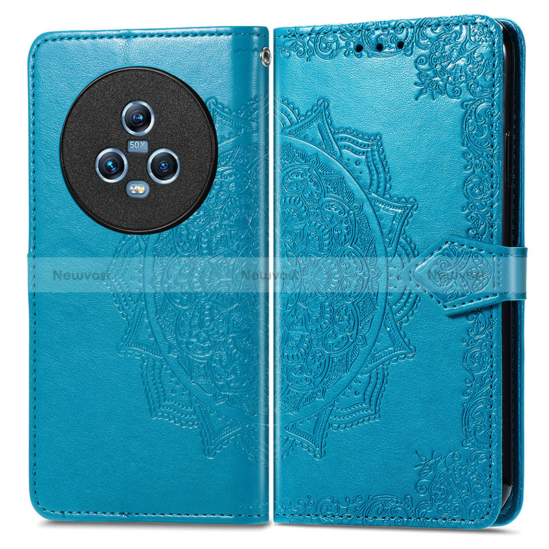 Leather Case Stands Fashionable Pattern Flip Cover Holder for Huawei Honor Magic5 5G