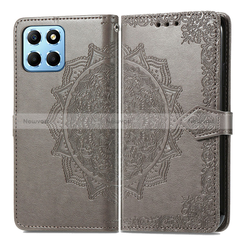 Leather Case Stands Fashionable Pattern Flip Cover Holder for Huawei Honor X6