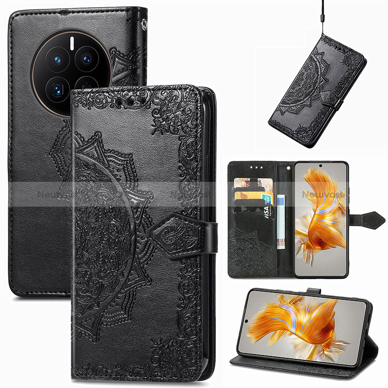 Leather Case Stands Fashionable Pattern Flip Cover Holder for Huawei Mate 50