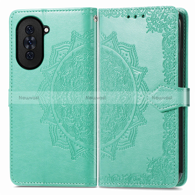 Leather Case Stands Fashionable Pattern Flip Cover Holder for Huawei Nova 10 Pro