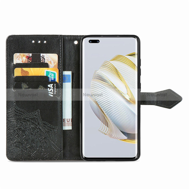 Leather Case Stands Fashionable Pattern Flip Cover Holder for Huawei Nova 10 Pro