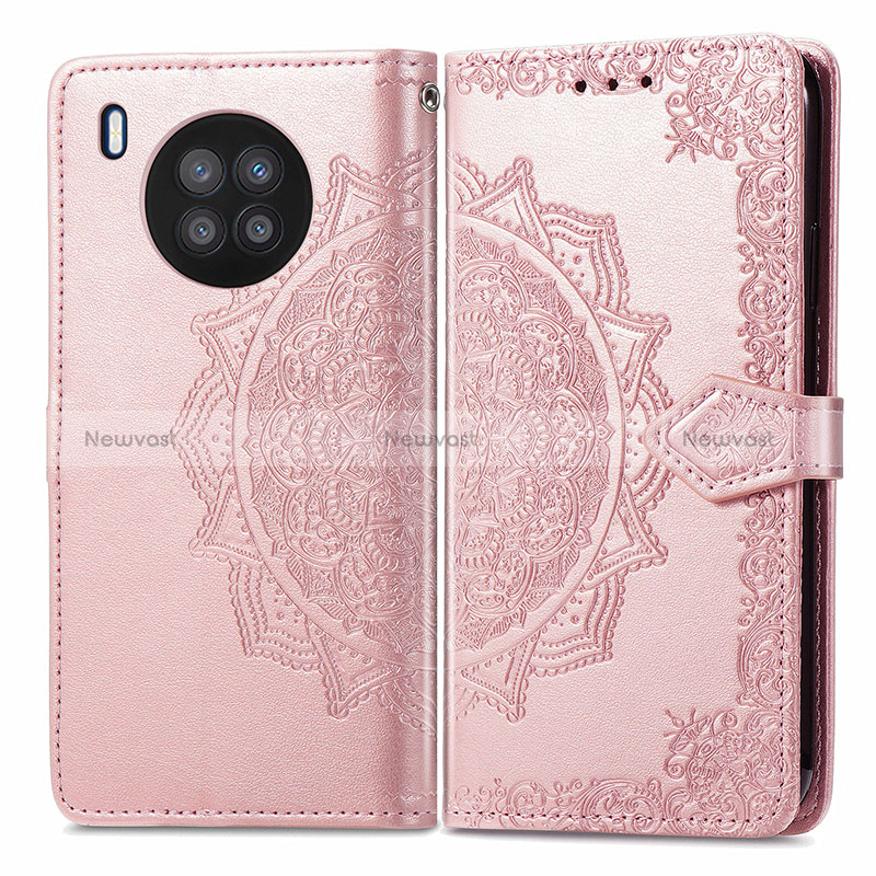 Leather Case Stands Fashionable Pattern Flip Cover Holder for Huawei Nova 8i