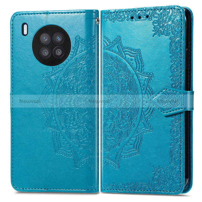 Leather Case Stands Fashionable Pattern Flip Cover Holder for Huawei Nova 8i