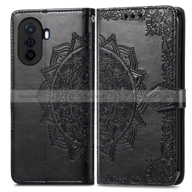 Leather Case Stands Fashionable Pattern Flip Cover Holder for Huawei Nova Y70