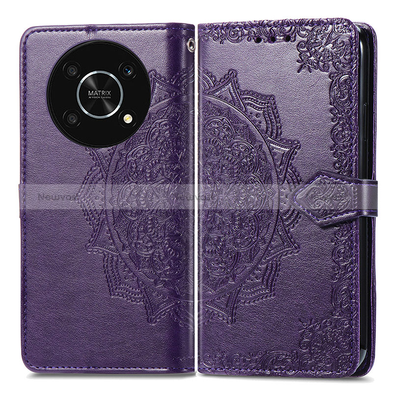 Leather Case Stands Fashionable Pattern Flip Cover Holder for Huawei Nova Y90