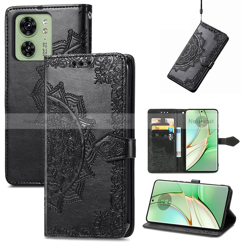 Leather Case Stands Fashionable Pattern Flip Cover Holder for Motorola Moto Edge (2023) 5G