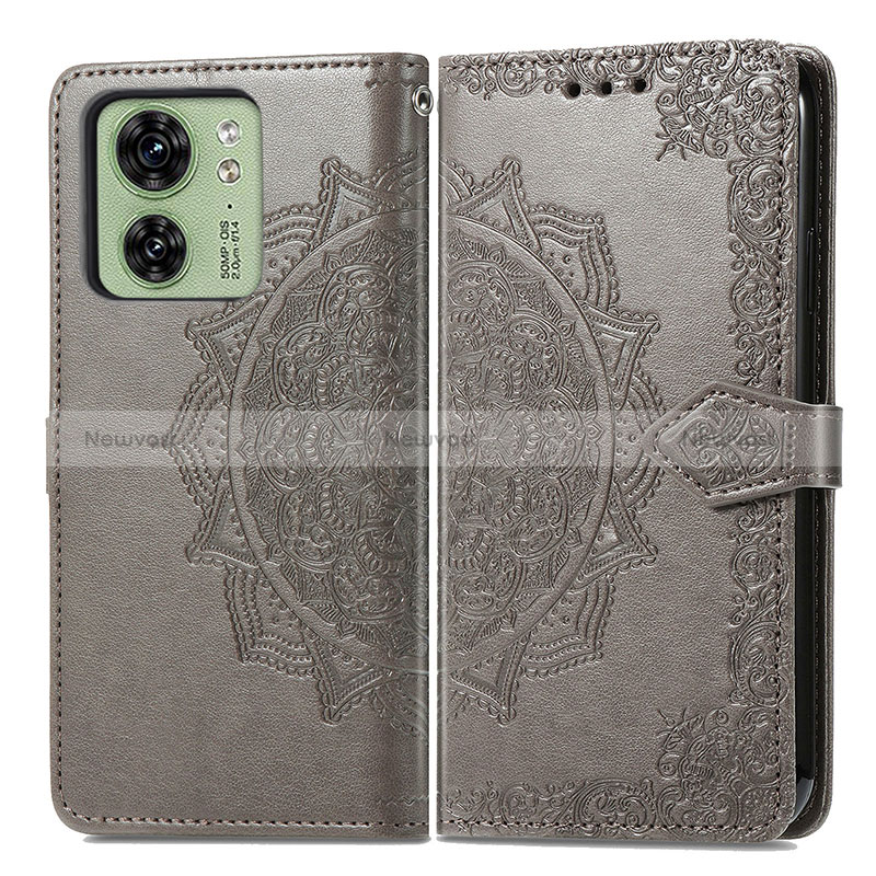 Leather Case Stands Fashionable Pattern Flip Cover Holder for Motorola Moto Edge 40 5G