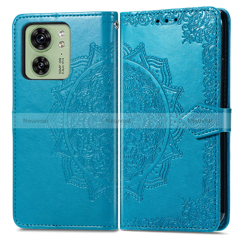 Leather Case Stands Fashionable Pattern Flip Cover Holder for Motorola Moto Edge 40 5G