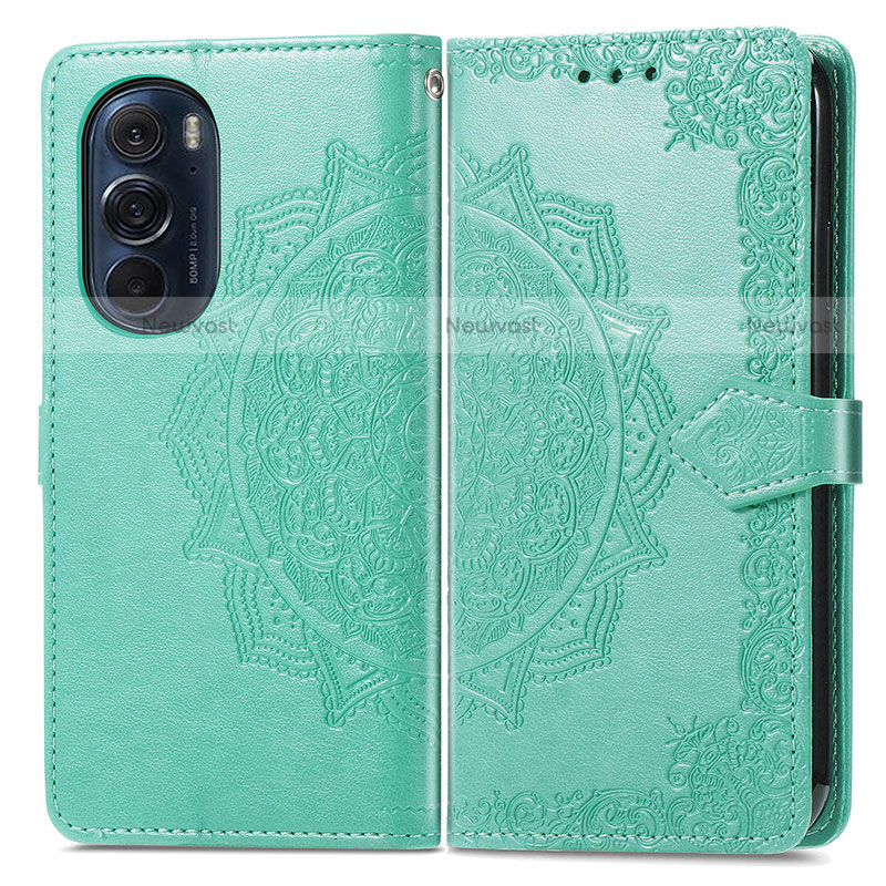 Leather Case Stands Fashionable Pattern Flip Cover Holder for Motorola Moto Edge Plus (2022) 5G
