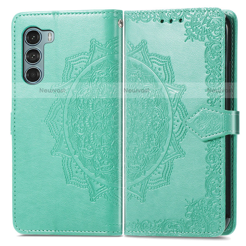 Leather Case Stands Fashionable Pattern Flip Cover Holder for Motorola Moto Edge S30 5G