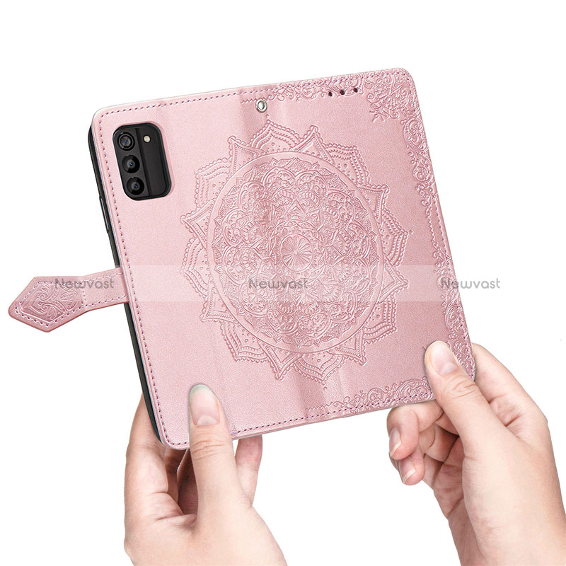 Leather Case Stands Fashionable Pattern Flip Cover Holder for Nokia G100