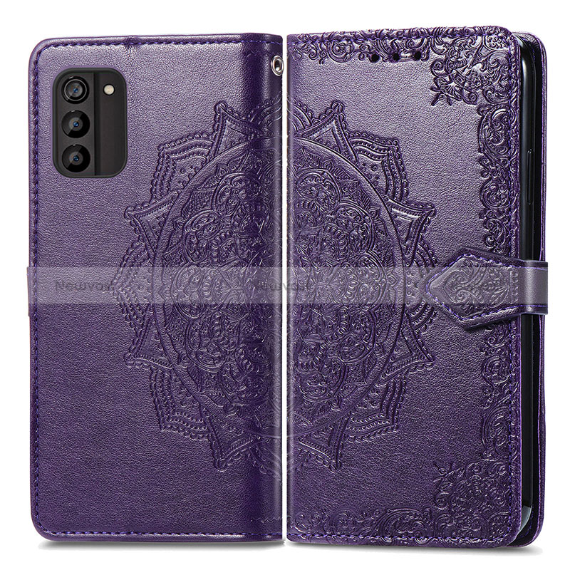 Leather Case Stands Fashionable Pattern Flip Cover Holder for Nokia G100