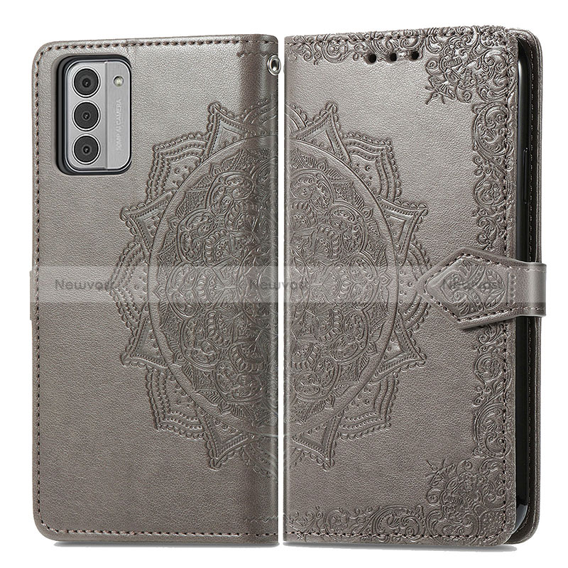 Leather Case Stands Fashionable Pattern Flip Cover Holder for Nokia G310 5G