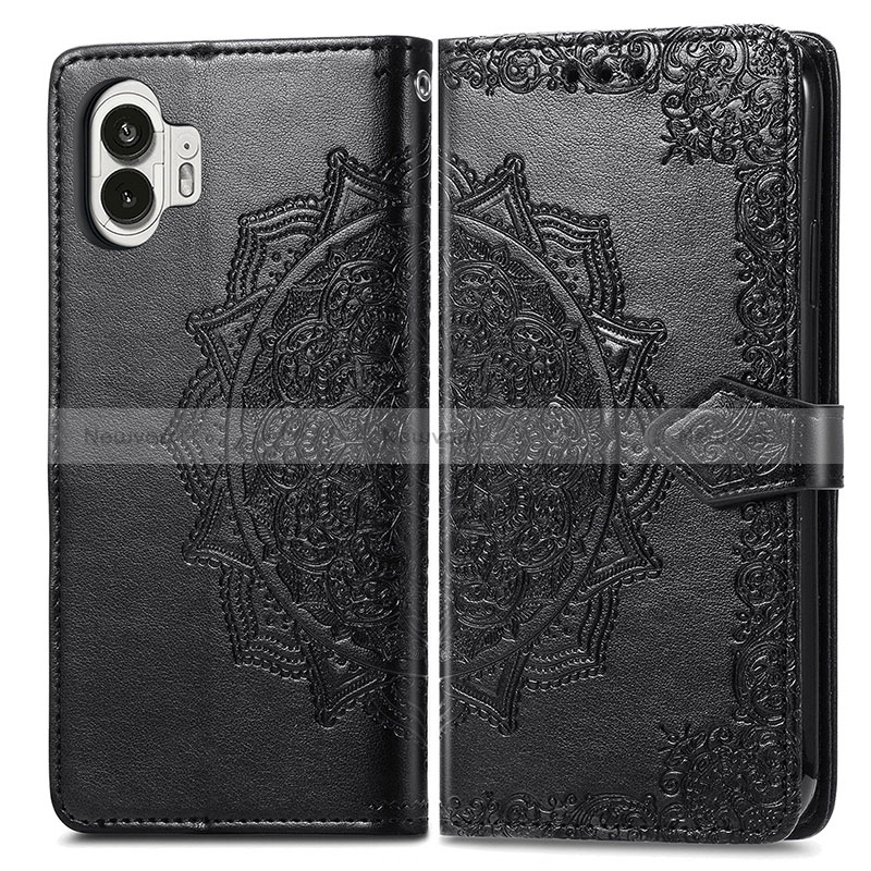 Leather Case Stands Fashionable Pattern Flip Cover Holder for Nothing Phone 2