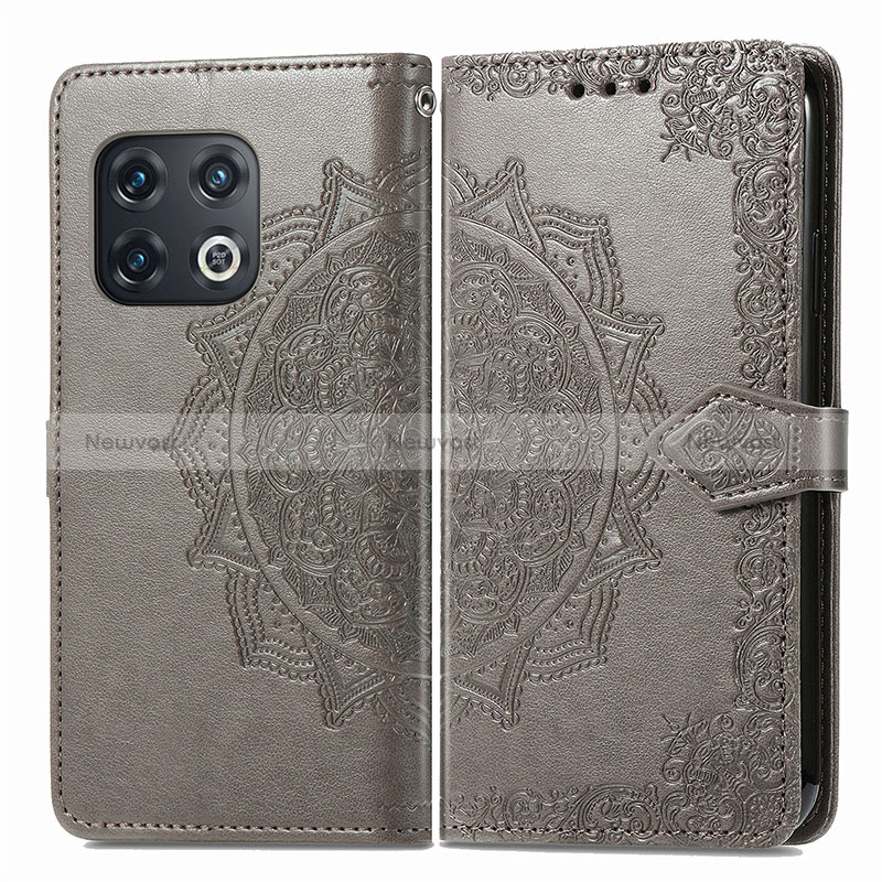 Leather Case Stands Fashionable Pattern Flip Cover Holder for OnePlus 10 Pro 5G