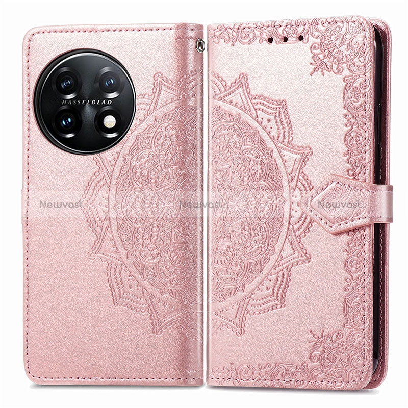 Leather Case Stands Fashionable Pattern Flip Cover Holder for OnePlus 11 5G