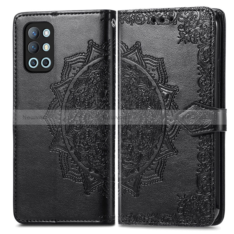 Leather Case Stands Fashionable Pattern Flip Cover Holder for OnePlus 9R 5G