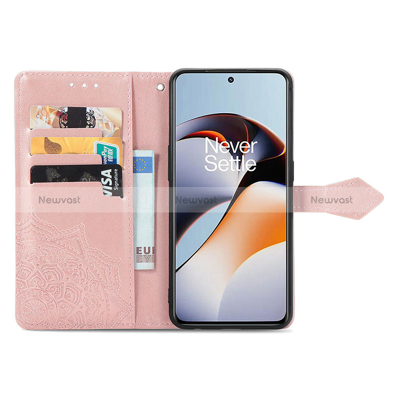 Leather Case Stands Fashionable Pattern Flip Cover Holder for OnePlus Ace 2 5G