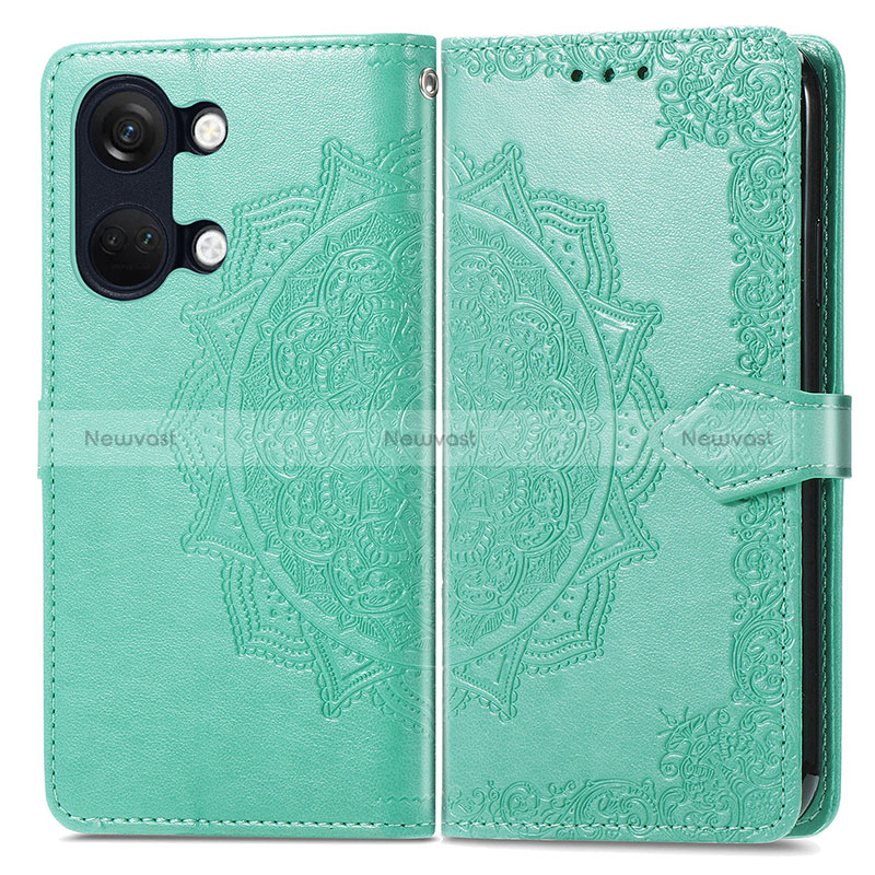 Leather Case Stands Fashionable Pattern Flip Cover Holder for OnePlus Nord 3 5G