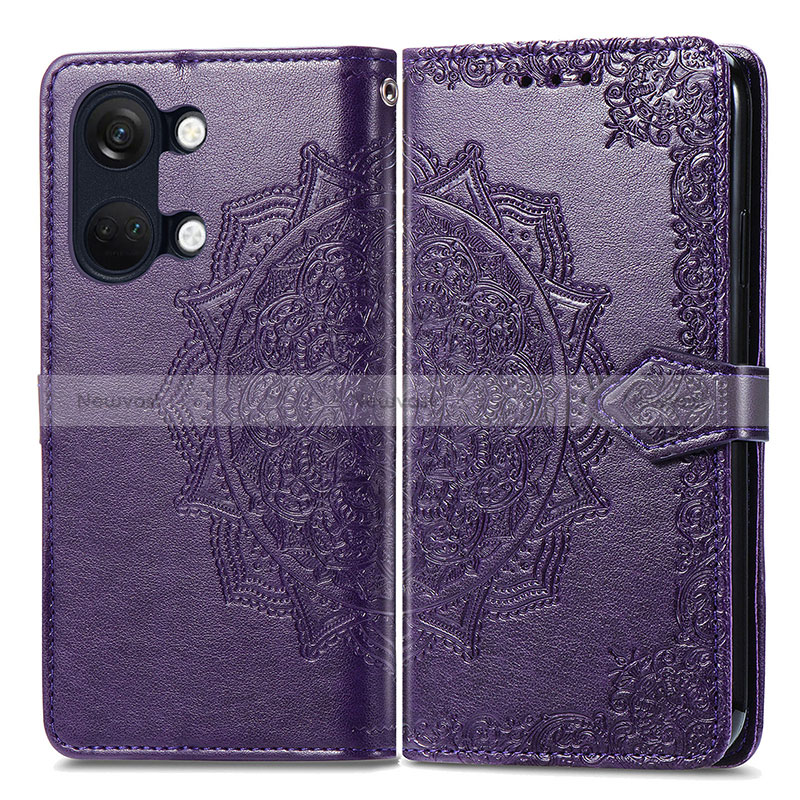 Leather Case Stands Fashionable Pattern Flip Cover Holder for OnePlus Nord 3 5G