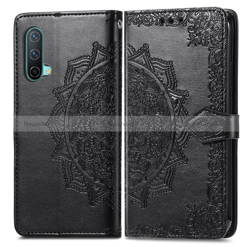 Leather Case Stands Fashionable Pattern Flip Cover Holder for OnePlus Nord CE 5G