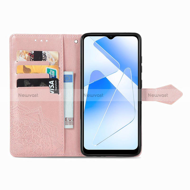 Leather Case Stands Fashionable Pattern Flip Cover Holder for Oppo A56 5G